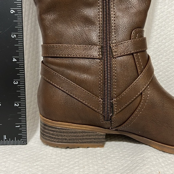 LifeStride Xtrovert Wide Calf Brown Riding Boot size 5.5 - Picture 13 of 13